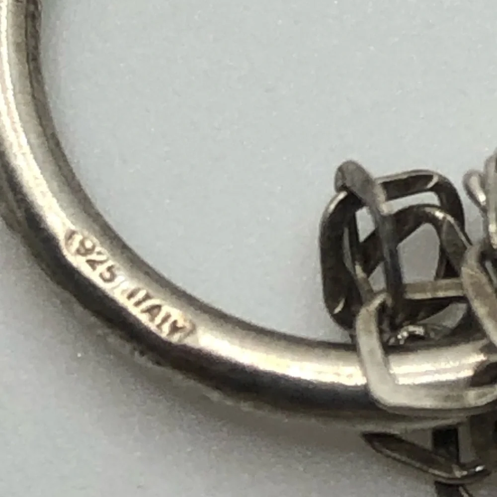 Vtg Sterling Silver Multi Strand Textured Heart Toggle Clasp Bracelet 7.5” - Picture 5 of 6